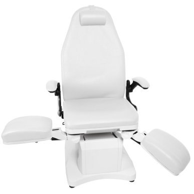Elektrische podologiestoel Azzurro 709A 3 Strong wit voor professionele podologie, pedicure en beautybehandelingen