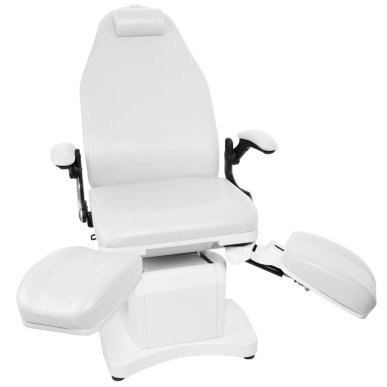 Elektrische podologiestoel Azzurro 709A 3 Strong wit voor professionele podologie, pedicure en beautybehandelingen