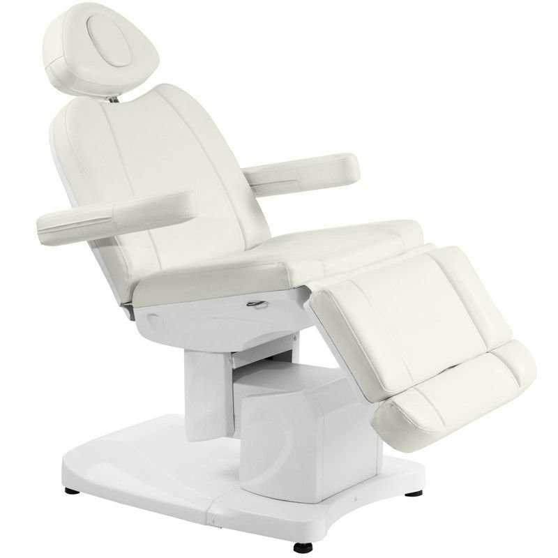 Elektrische behandelstoel Azzurro 708A 4 Strong wit voor gezichts- en lichaamsbehandelingen in professionele salons Elektrische behandelstoel Azzurro 708A 4 Strong wit voor gezichts- en lichaamsbehandelingen in professionele salons