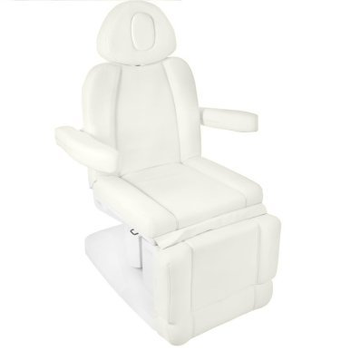 Elektrische behandelstoel Azzurro 708A 4 Strong wit voor gezichts- en lichaamsbehandelingen in professionele salons