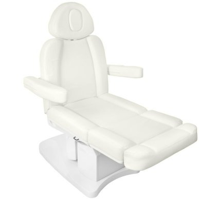 Elektrische behandelstoel Azzurro 708A 4 Strong wit voor gezichts- en lichaamsbehandelingen in professionele salons