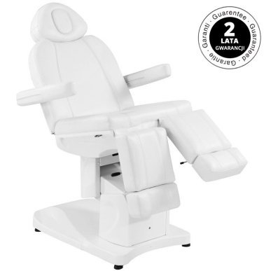 Professionele elektrische podologiestoel Azzurro 708AS Pedi 3 Strong wit voor pedicure en salonbehandelingen