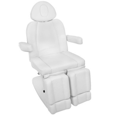Professionele elektrische podologiestoel Azzurro 708AS Pedi 3 Strong wit voor pedicure en salonbehandelingen