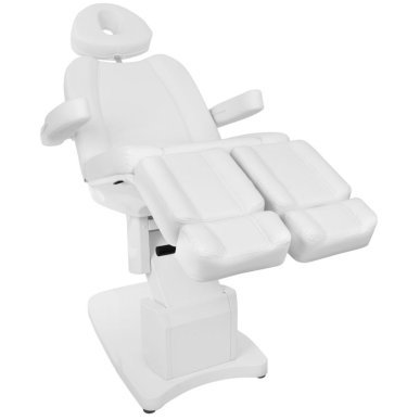 Professionele elektrische podologiestoel Azzurro 708AS Pedi 3 Strong wit voor pedicure en salonbehandelingen