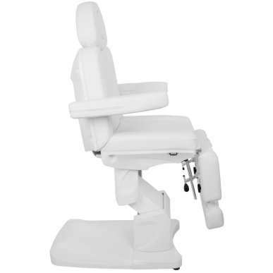 Professionele elektrische podologiestoel Azzurro 708AS Pedi 3 Strong wit voor pedicure en salonbehandelingen
