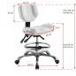 Cosmetische kruk A-4299 wit voor professionele salonbehandelingen met ergonomisch zitten en verstelbare zithouding Cosmetische kruk A-4299 wit voor professionele salonbehandelingen met ergonomisch zitten en verstelbare zithouding