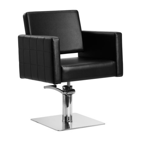Professionele kappersstoel Gabbiano Ankara zwart met hydraulische verstelling voor knippen, kleuren en styling in de salon