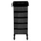 Hairdressing Trolley Black Gabbiano 008 Hairdressing Trolley Black Gabbiano 008