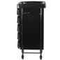Hairdressing Trolley Black Gabbiano 008 Hairdressing Trolley Black Gabbiano 008
