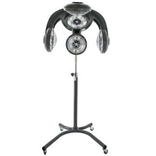 Staande infrazon Gabbiano GL-505S grijs, professionele warmte voor kleuren, ontkleuren, verzorgen, drogen en permanent stylen