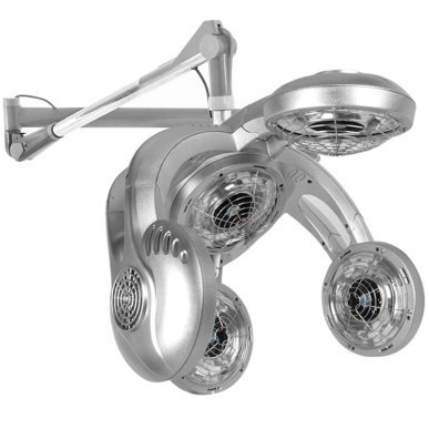Professionele hangende infrazon Gabbiano GD-505W zilver voor kleur-, verzorgings- en warmtebehandelingen in kapsalons