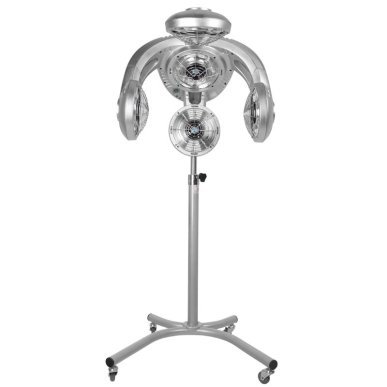 Staande infrazon Gabbiano GL-505S zilver met digitaal display voor kleur-, verzorgings- en stylingbehandelingen
