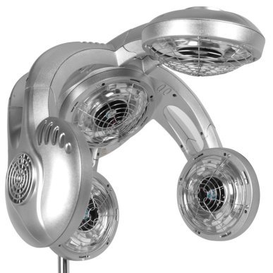 Staande infrazon Gabbiano GL-505S zilver met digitaal display voor kleur-, verzorgings- en stylingbehandelingen