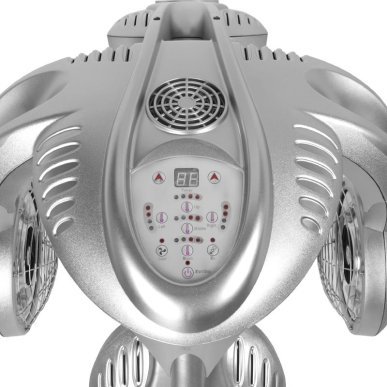 Staande infrazon Gabbiano GL-505S zilver met digitaal display voor kleur-, verzorgings- en stylingbehandelingen