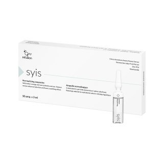 Normaliserende ampullen Syis 10 x 3 ml voor vette, gemengde en onzuivere huid met talgregulatie en matterend effect