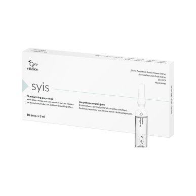 Normaliserende ampullen Syis 10 x 3 ml voor vette, gemengde en onzuivere huid met talgregulatie en matterend effect
