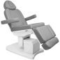 Elektrische behandelstoel Azzurro 708A grijs met 4 motoren voor cosmetische behandelingen in professionele salons