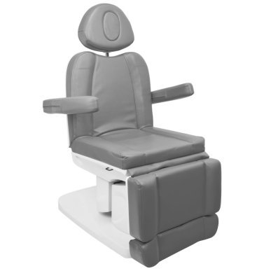 Elektrische behandelstoel Azzurro 708A grijs met 4 motoren voor cosmetische behandelingen in professionele salons