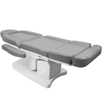 Elektrische behandelstoel Azzurro 708A grijs met 4 motoren voor cosmetische behandelingen in professionele salons
