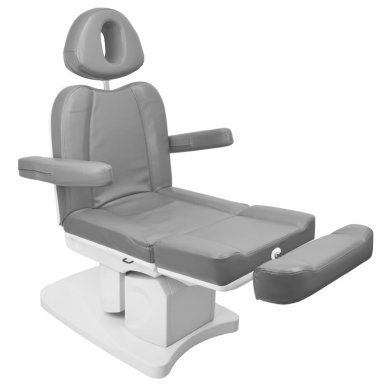 Elektrische behandelstoel Azzurro 708A grijs met 4 motoren voor cosmetische behandelingen in professionele salons