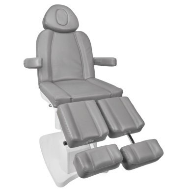 Elektrische pedicurestoel Azzurro 708AS Pedi grijs met 3 motoren voor professionele pedicure en voetbehandelingen