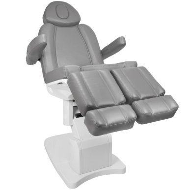 Elektrische pedicurestoel Azzurro 708AS Pedi grijs met 3 motoren voor professionele pedicure en voetbehandelingen