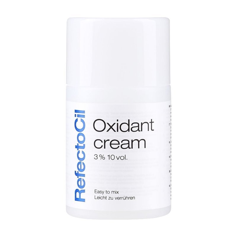 Crème-oxidant 3% RefectoCil 100 ml voor wenkbrauw- en wimperverf met gecontroleerde kleurontwikkeling voor professionele salon Crème-oxidant 3% RefectoCil 100 ml voor wenkbrauw- en wimperverf met gecontroleerde kleurontwikkeling voor professionele salon