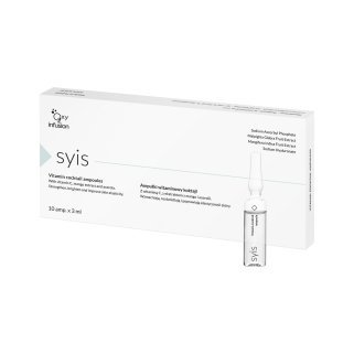Vitamineampullen SYIS Cocktail 10 x 3 ml voor vermoeide, doffe huid en professionele gezichtsbehandelingen in de salon