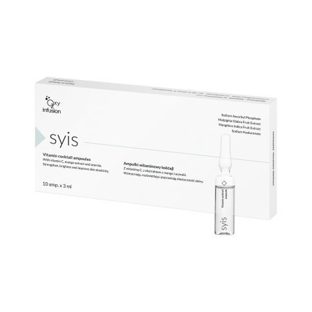 Vitamineampullen SYIS Cocktail 10 x 3 ml voor vermoeide, doffe huid en professionele gezichtsbehandelingen in de salon
