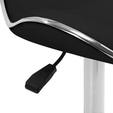 Professionele cosmetische kruk Gabbiano Q-4599 zwart voor salonwerk, manicure, pedicure en comfortabel werken