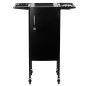 Professionele kappers trolley Gabbiano Deluxe 500 zwart voor salonorganisatie en het opbergen van tools en accessoires Professionele kappers trolley Gabbiano Deluxe 500 zwart voor salonorganisatie en het opbergen van tools en accessoires