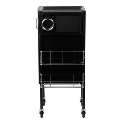 Professionele kappers trolley Gabbiano Deluxe 500 zwart voor salonorganisatie en het opbergen van tools en accessoires