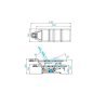 Table de massage électrique blanche Azzurro 693A 1 moteur