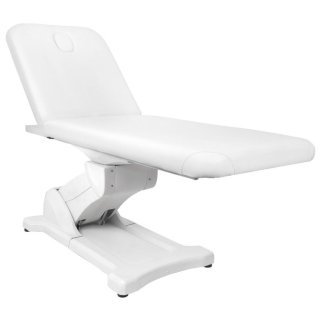 Elektrische massagetafel Azzurro 808 wit met 2 motoren voor massage, body treatments en cosmetische lichaamsbehandelingen