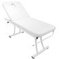 Professionele massagetafel Azzurro 328 wit 2-delige behandelbank met gezichtsopening en papierrolhouder voor salon Professionele massagetafel Azzurro 328 wit 2-delige behandelbank met gezichtsopening en papierrolhouder voor salon