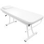 Professionele massagetafel Azzurro 328 wit 2-delige behandelbank met gezichtsopening en papierrolhouder voor salon Professionele massagetafel Azzurro 328 wit 2-delige behandelbank met gezichtsopening en papierrolhouder voor salon