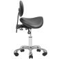 Professionele cosmetische kruk Giovanni 1025 zwart met rugleuning voor manicure, pedicure en ergonomisch salonwerk Professionele cosmetische kruk Giovanni 1025 zwart met rugleuning voor manicure, pedicure en ergonomisch salonwerk