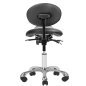 Professionele cosmetische kruk Giovanni 1025 zwart met rugleuning voor manicure, pedicure en ergonomisch salonwerk Professionele cosmetische kruk Giovanni 1025 zwart met rugleuning voor manicure, pedicure en ergonomisch salonwerk