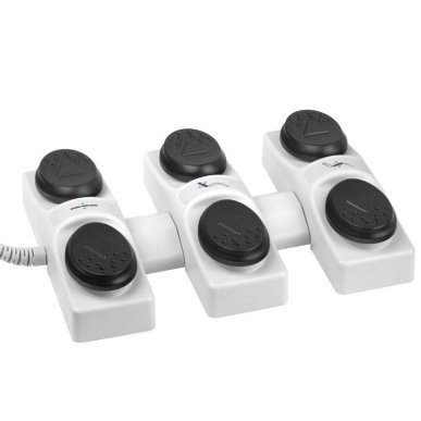 Voetbediening Azzurro voor elektrische behandelstoel met 3 motoren voor pedicure, podologie en professioneel salongebruik