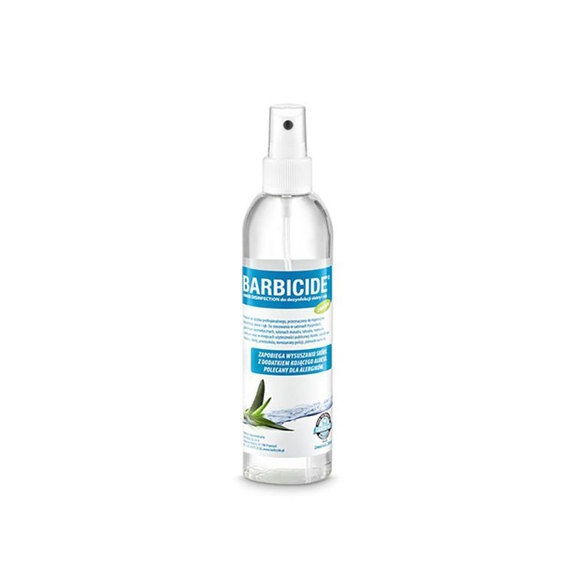 Hand- en huiddesinfectie Barbicide 250 ml met aloë vera voor hygiënische salonbehandelingen