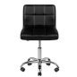 Professionele cosmetische stoel A-5299 zwart met hoogteverstelling, rubberen wielen en eco-leer voor salon en werkstation Professionele cosmetische stoel A-5299 zwart met hoogteverstelling, rubberen wielen en eco-leer voor salon en werkstation