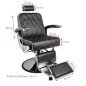 Fotel barberski czarny Gabbiano Imperial Fotel barberski czarny Gabbiano Imperial