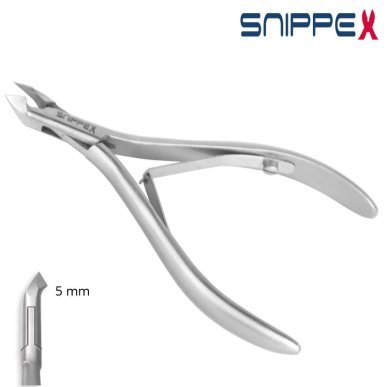Nagelriemtang Snippex 10 cm met snijvlak van 5 mm voor nauwkeurige manicure, pedicure en professionele nagelriemverzorging