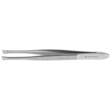 Schuin pincet Snippex 8 cm van roestvrij staal voor precieze wenkbrauwcorrectie en professionele ontharing
