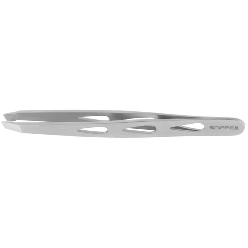 Schuin pincet Snippex 10 cm voor precieze wenkbrauwcorrectie en ontharing in professionele salons en beautypraktijken