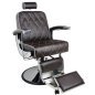 Professionele barberstoel Gabbiano Imperial bruin met hydraulische verstelling voor knippen, scheren en baardverzorging Professionele barberstoel Gabbiano Imperial bruin met hydraulische verstelling voor knippen, scheren en baardverzorging
