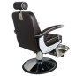 Professionele barberstoel Gabbiano Imperial bruin met hydraulische verstelling voor knippen, scheren en baardverzorging Professionele barberstoel Gabbiano Imperial bruin met hydraulische verstelling voor knippen, scheren en baardverzorging