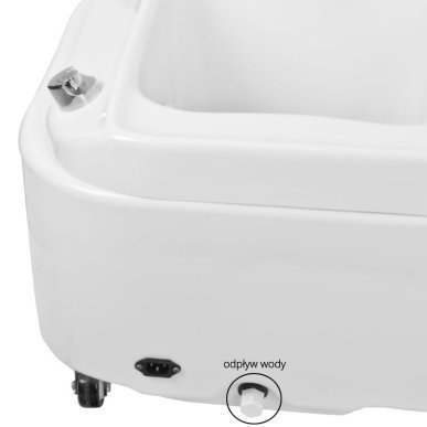 Professioneel pedicurevoetbad Azzurro A023 met hydromassage op wielen voor salons, praktijken en beauty-studio's