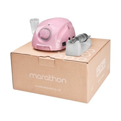 Professionele nagelfrees Saeyang Marathon 3 Champion roze met H200 voor manicure en pedicure tot 30.000 omw./min
