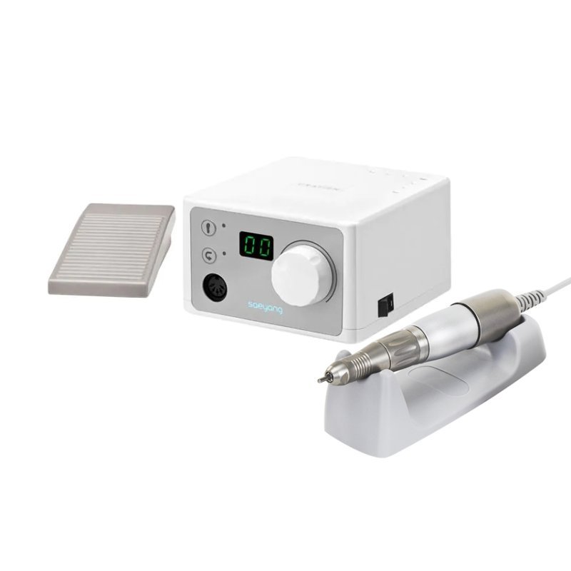 Professionele nagelfrees Saeyang Marathon K35 Crafien wit met SH30N voor manicure, pedicure en nagelstyling in de salon Professionele nagelfrees Saeyang Marathon K35 Crafien wit met SH30N voor manicure, pedicure en nagelstyling in de salon